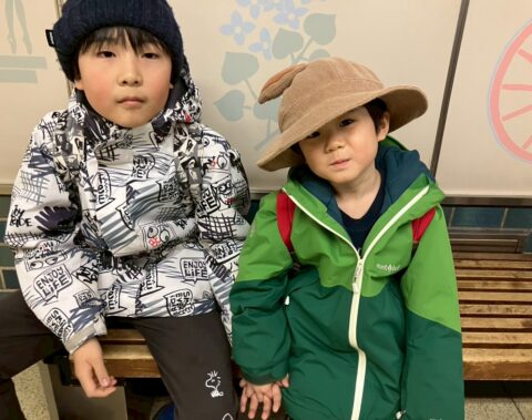 🎏定山渓足湯、鯉のぼ